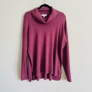 New Directions woman cowl neck knit sweater size XL stretch comfortable fall